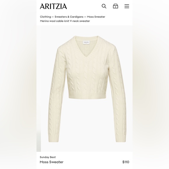 Aritzia Moss Sweater - Picture 3 of 4